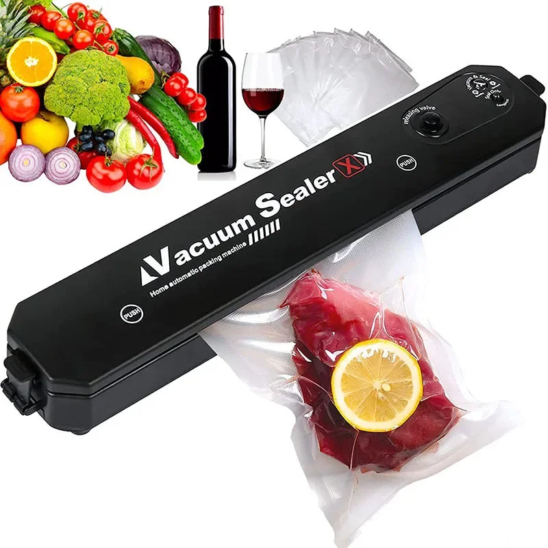 2024 New Household Vacuum Sealer Machine Kitchen Vacuum Packer Machine Piccola Sigillatrice Gratuita 10Pcs Bags Food Vacuum Sealer