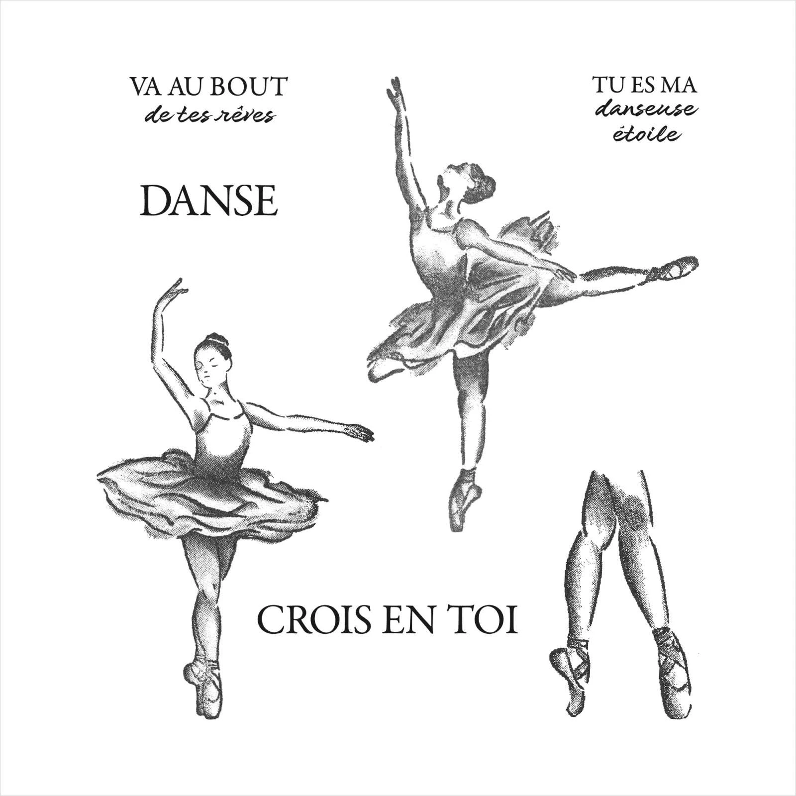 2023 Jan. To Apr. New French Catalog Ballet Dancing Girls Clear Stamps Set And Metal Cutting Dies Scrapbooking For Greeting Card