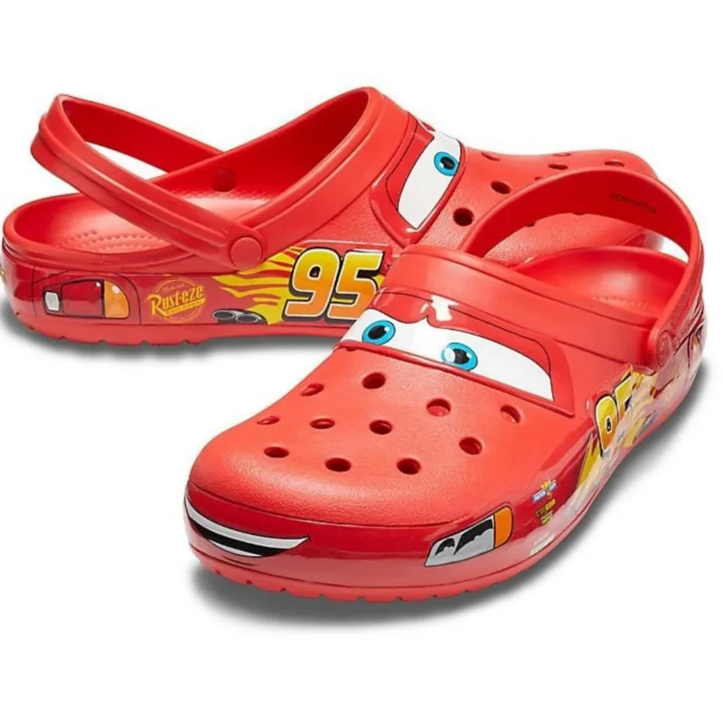 Lightning Mcqueens Sandali Da Esterno Cave Shoes Cartoon Waterproof Cave Shoes Casual Traspirante Wrap Caviglia Eva Uomo Scarpe Da Donna