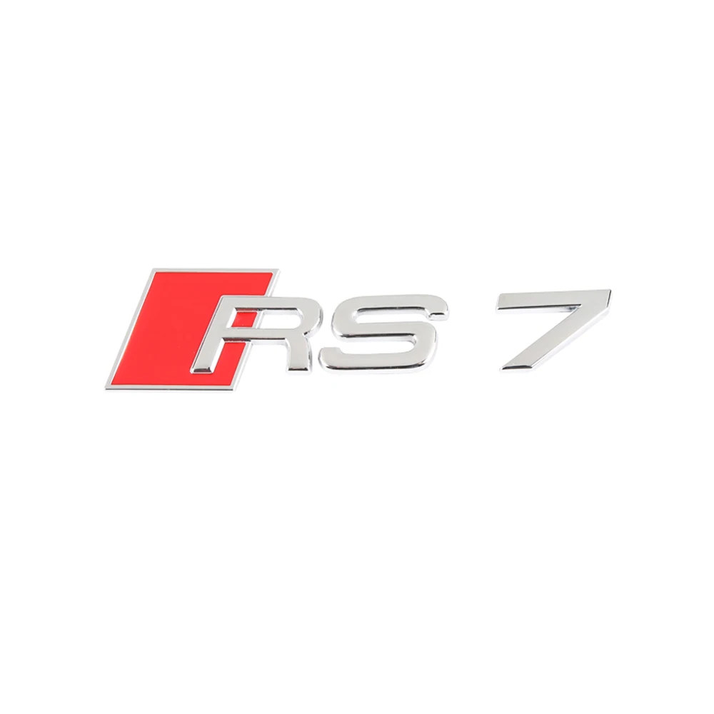 Per Audi Rs7 Lettering Emblem Sticker Logo Badge Auto Car New