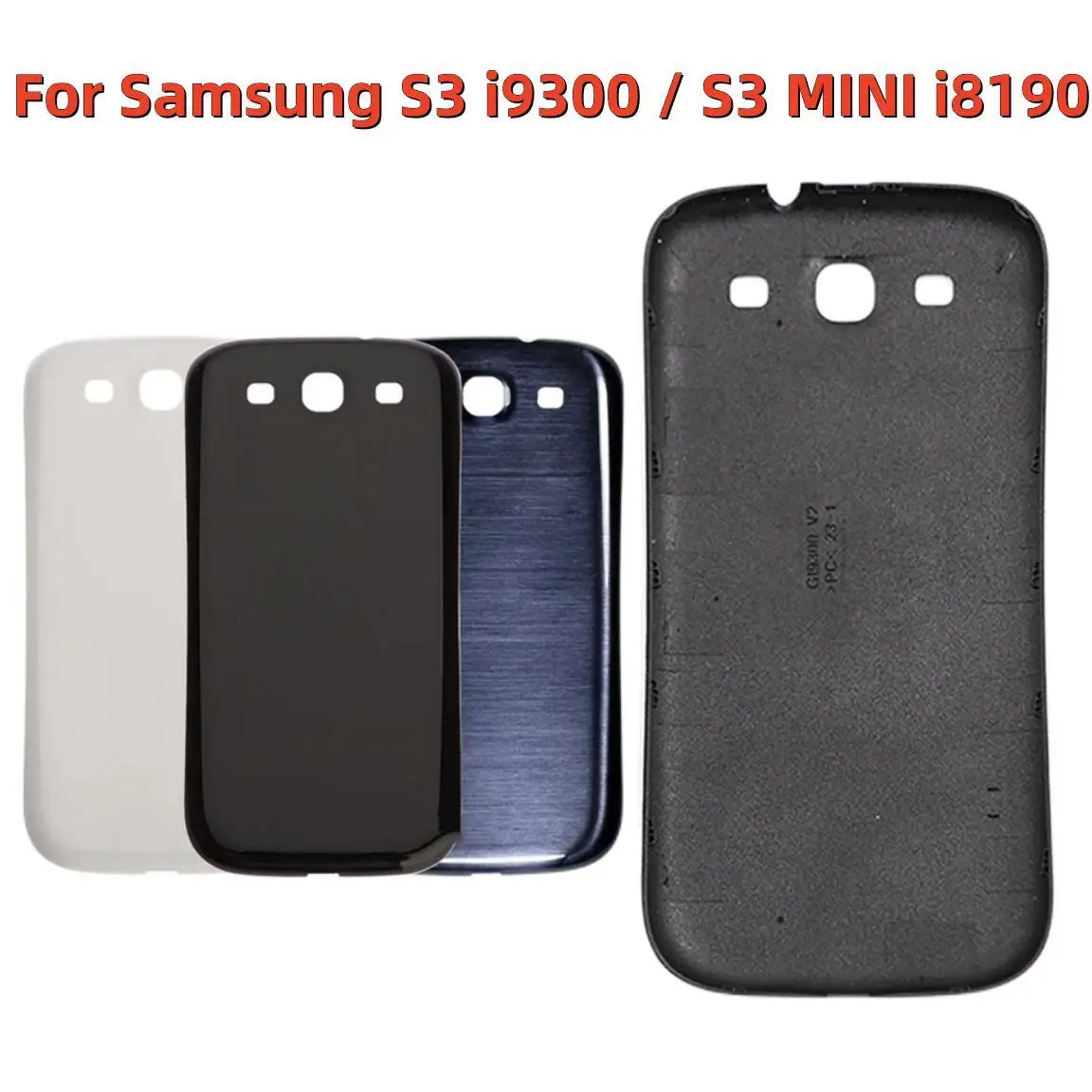 Per Samsung Galaxy S3 I9300 Gt-I9300 I9305 S3 Mini I8190 Gt-I8190N Custodia Posteriore Custodia Di Ricambio Per Coperchio Della Batteria