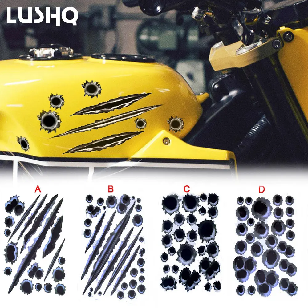 Moto Rcycle Tank Sticker Car 3D Bullet Stickers Car Styling Per Bmw C600 Sport Ducati Monster 821 Triumph Bonlivehonda Moto