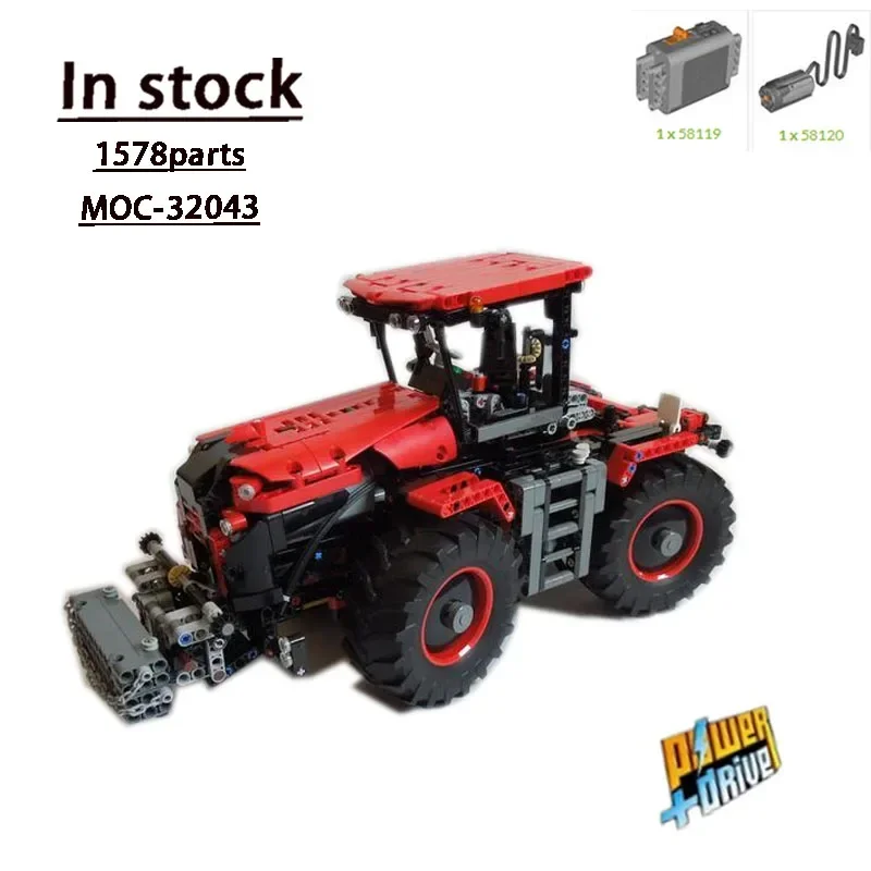 Moc-32043Rc Trattore Agricolo Compatibile Con Il 42054 Assemblaggio Splicing Building Block Models Kids Birthday Muslimah