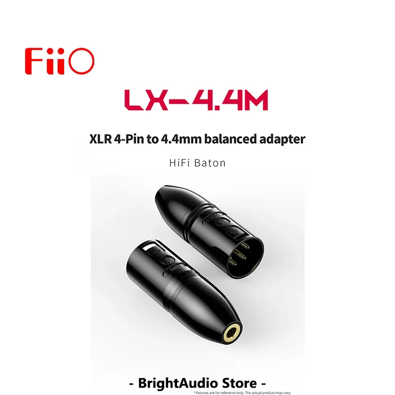 Fiio Lx-4.4M Xlr 4Pin Maschio A 4.4Mm Adattatore Femmina Bilanciato Per Amp/Dac