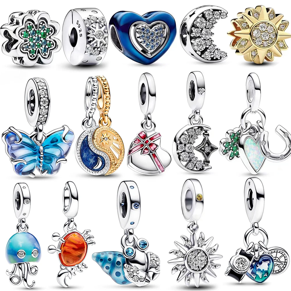Originale Nuovo 925 Sterling Silver Apribile Cuore Cioccolato Confezione Regalo Ciondola Charm Fit Pandora Snake Bracciale Ragazze Gioielli Regali