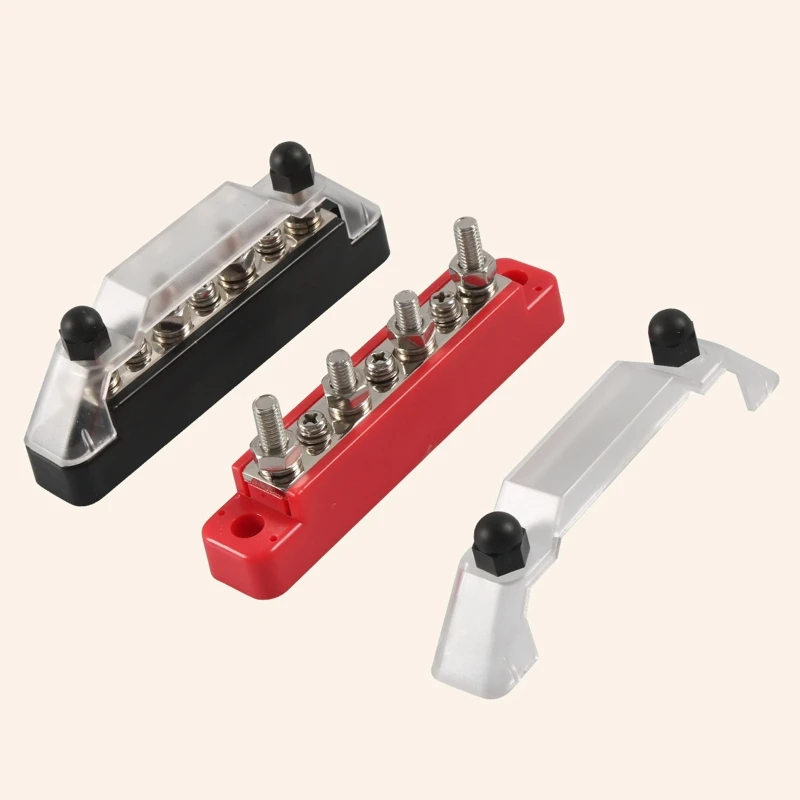 Pickup Trailer 7 Terminal Bus Bar Ground Distribution Kit Block Terminal Truck Boat Marine Power Distribution Block Car Aos