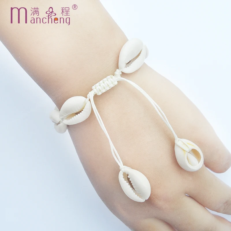 Fnaf 2 Rupee Item Bohemia Handmade Vintage Rope Chain Natural Seashell Bracciale Donna Pulseras Mujer Cavigliera Gioielli