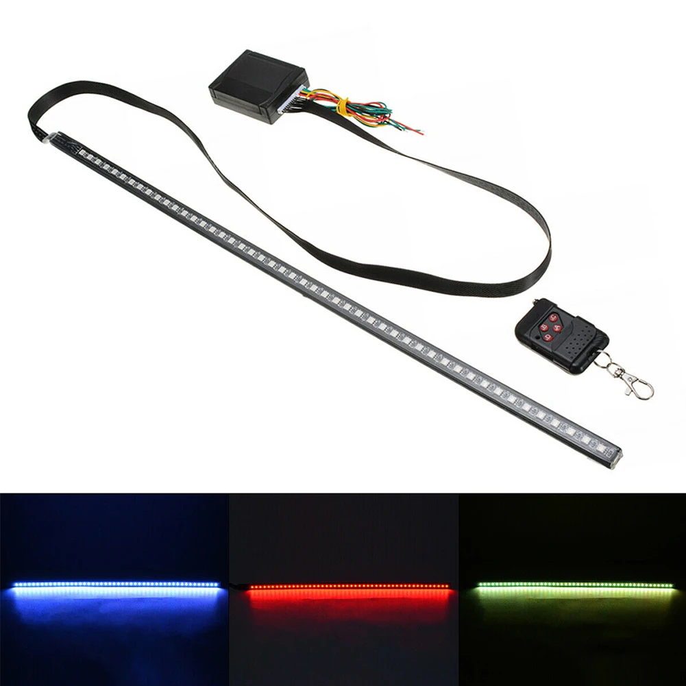 22 Pollici 48Led Rgb Car Scanner Knight Rider Strobe Flash Light Rgb Flash Rhythm Recognition Light Strip + Remote