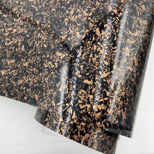 3D Forged Gold Carbon Vinyl Wrap With Air Release Bubbles Free Self Adhesive Diy Styling Car Sticker Decal Wrapping