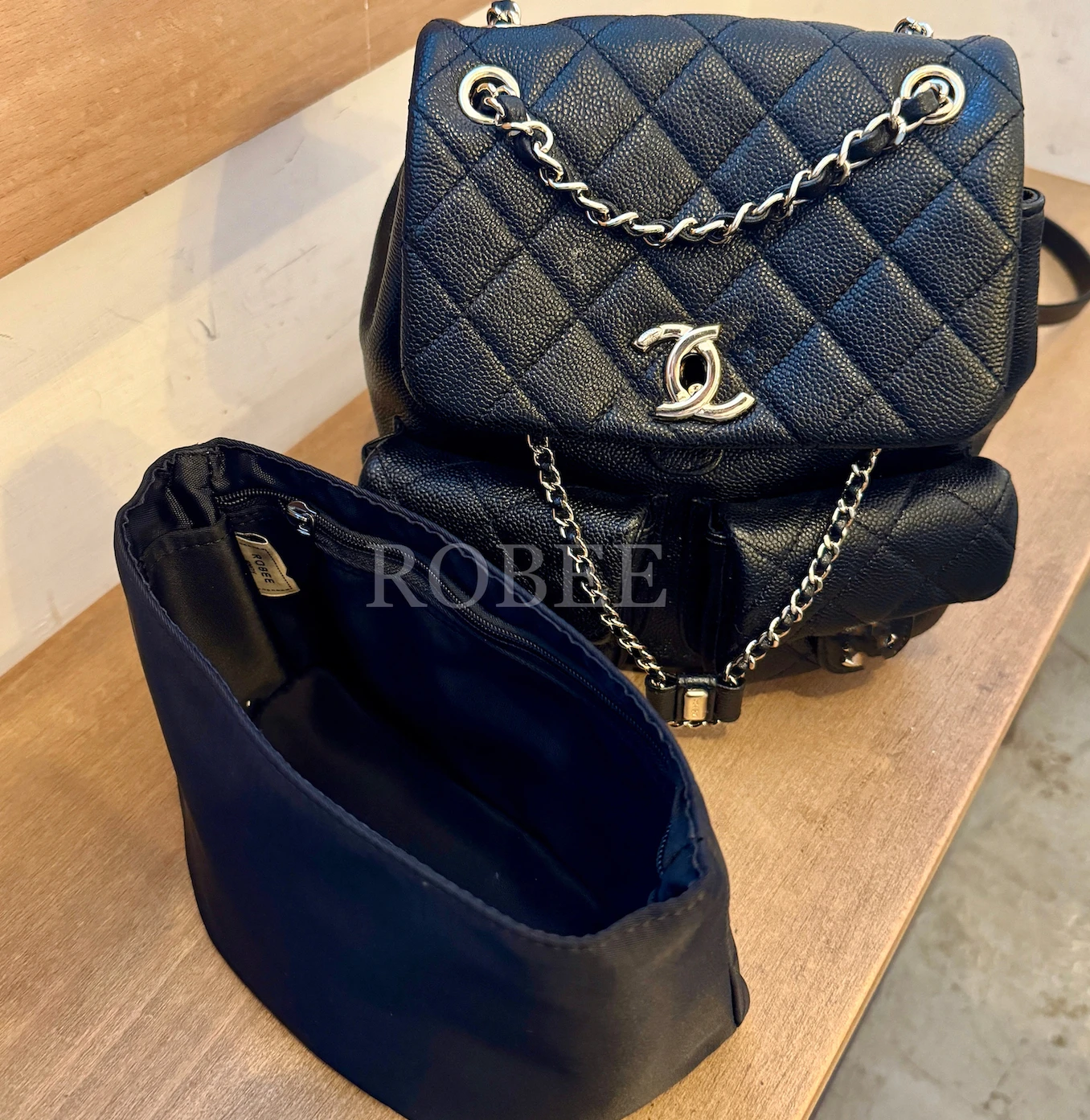 Rose Online Per Chanel 23A Lampada Rana Manica Zaino Manica Leggera Fodera Impermeabile Tasca Portaoggetti E Finitura