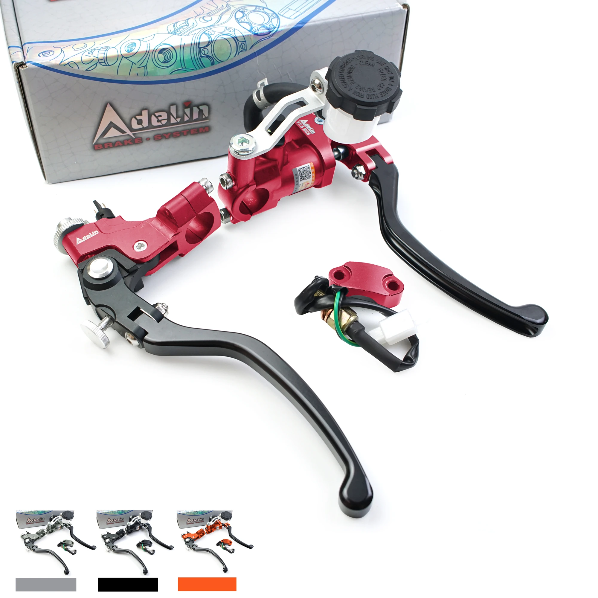 Adelin Px7 19Rcs 17.5Rcs Pesce Persico Frizione Freno Moto Cilindro Maestro Cavo Linea Morsetto Frizione 7/8 "22 Per Yamaha R3 Mt07 Zx-6R