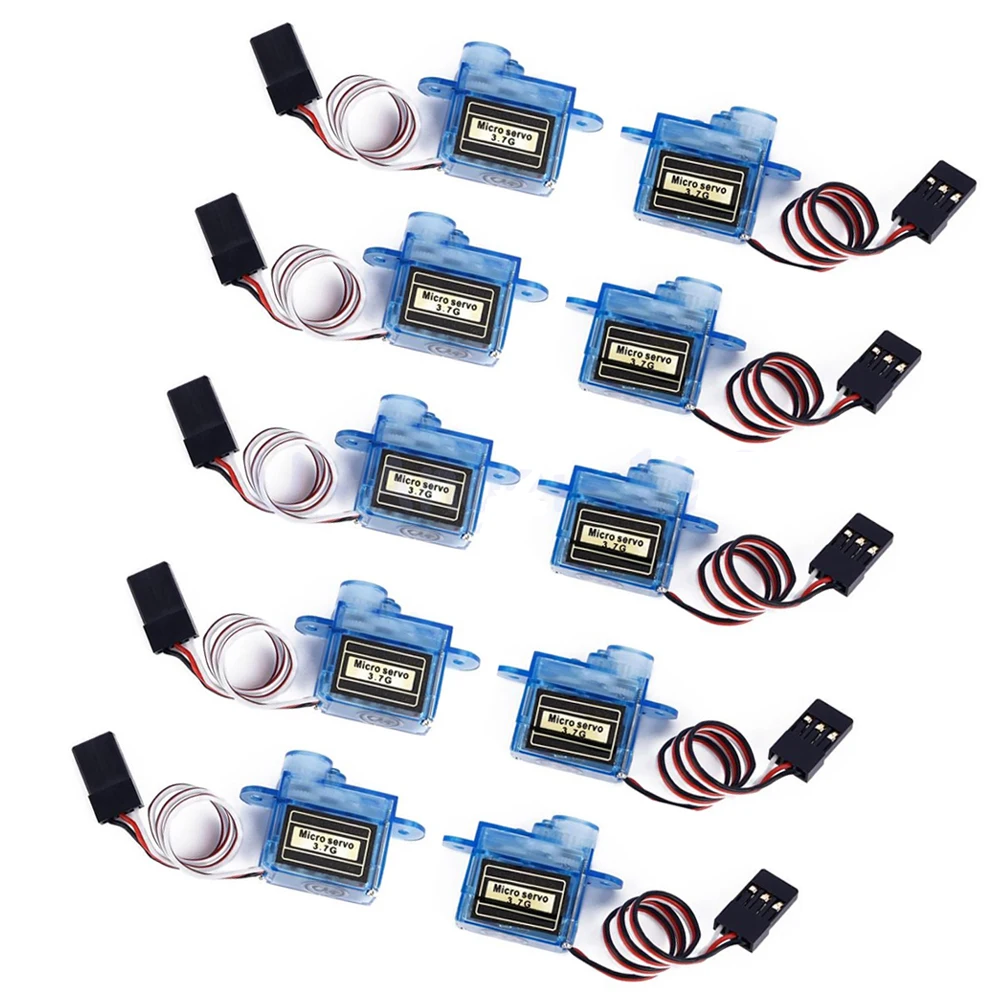10 Pz/Lotto Mini 3.7G Micro Servo Per Rc Aereo Elicottero Barca Auto Trex 250 + Spedizione Gratuita