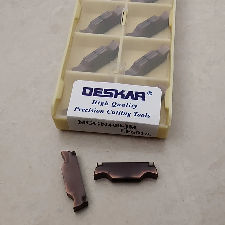 Mggn350-Jm Lf6018/Mggn400-Jm Lf6018/Mggn500-Jm Lf6018/Mggn600-Jm Lf6018 Deskar Inserti In Metallo Duro Cnc Lama Per Scanalatura 10 Pz/Scatola