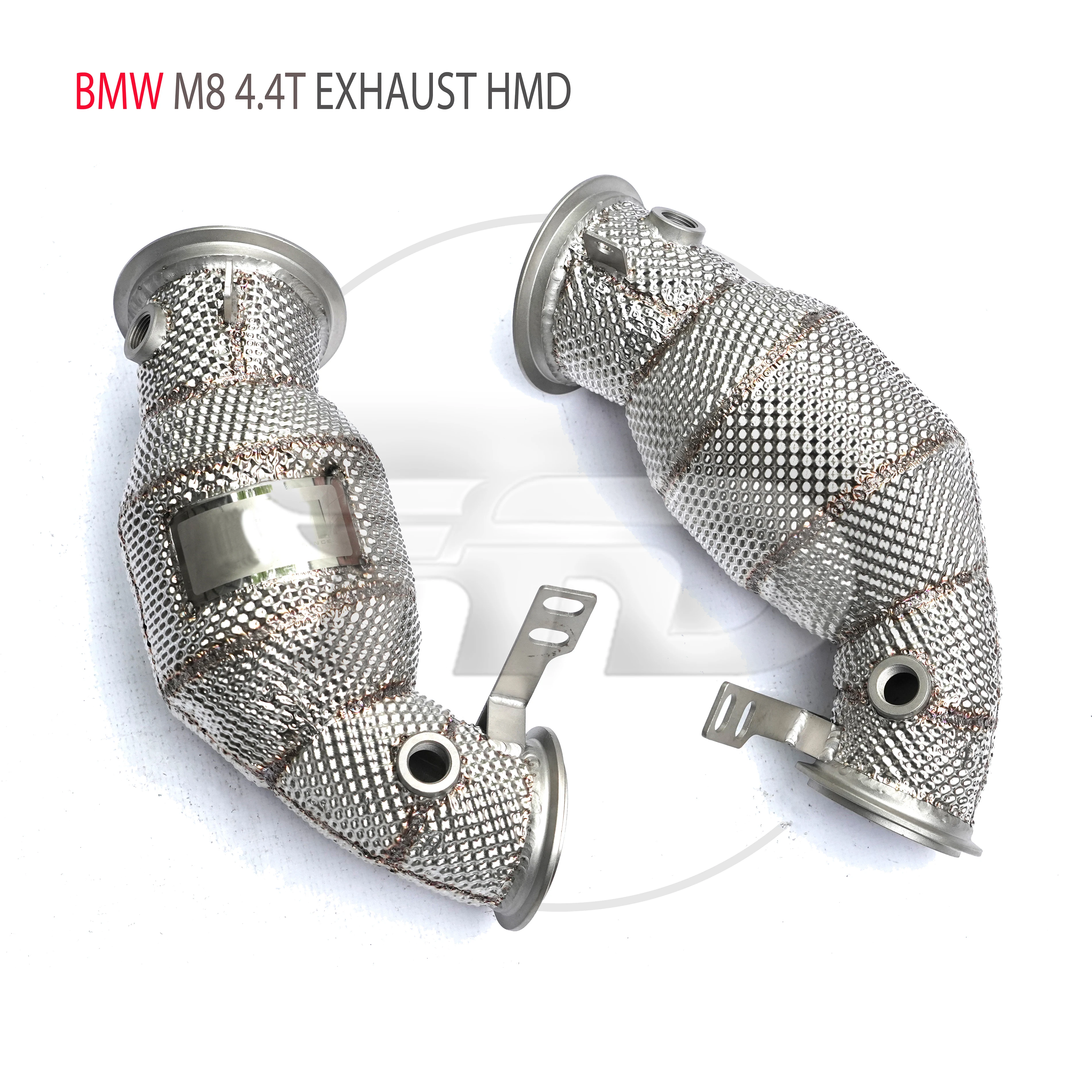 Hmd Car Accessories Exhaust System High Flow Performance Downpipe For Bmw M8 4.4T With Catalytic Converterauto Parts