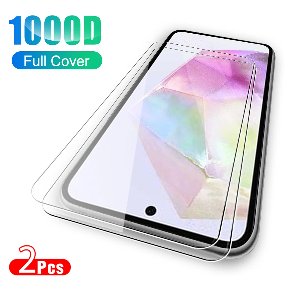2 Pezzi Di Vetro Temperato Per Samsung Galaxy A35 5G Vetro Protettivo Sansung A 35 35A Protezione Dello Schermo Samsuna35 35 A 6.6 Pollici