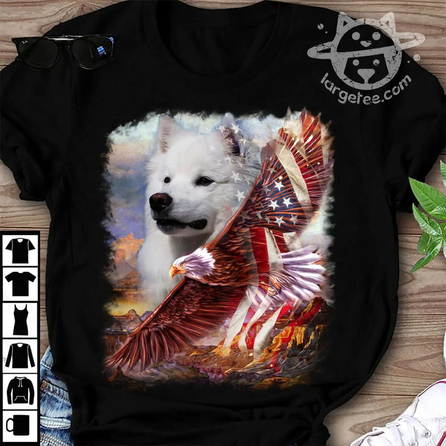 Maglietta Americana Eskimo Patriot Taglia S 5Xl Maniche Lunghe O Corte
