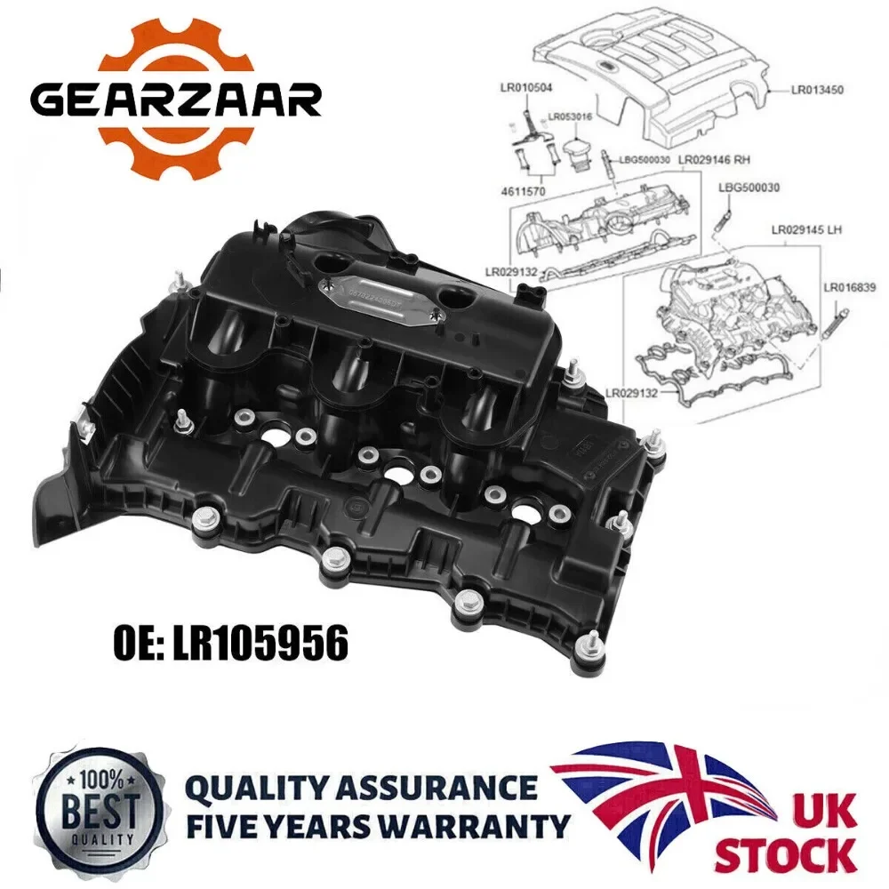 Collettore Di Ingresso/Coperchio Bilanciere Sinistro C2S52756 Per Jaguar Xf & Xj 3.0 Tdv6