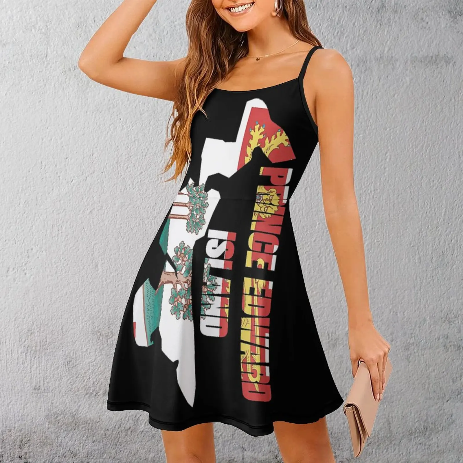 Prince Edward Island Flag Map, Pe, Canada Women'S Sling Dress Creative Exotic Women'S Clothing Geeky Clubs The Dress