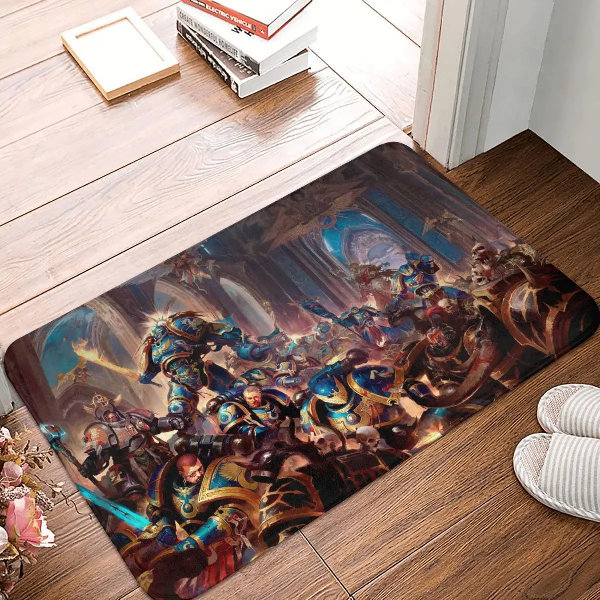 W-Warhammer Camera Da Letto Mat War Zerbino Tappeto Di Flanella Tappeto Da Esterno Decorazioni Per La Casa