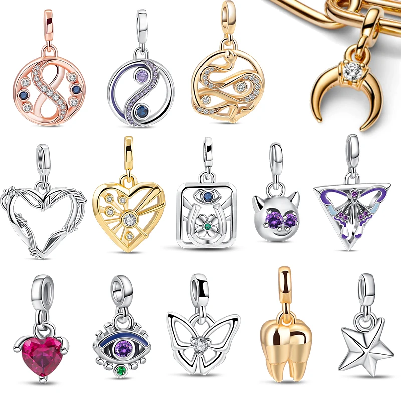 2023 New 925 Sterling Silver Beads Me Collection Fine Charm Accessori Mini Fit Originale Pandora Me Bracciale Gioielli Fai Da Te Regali