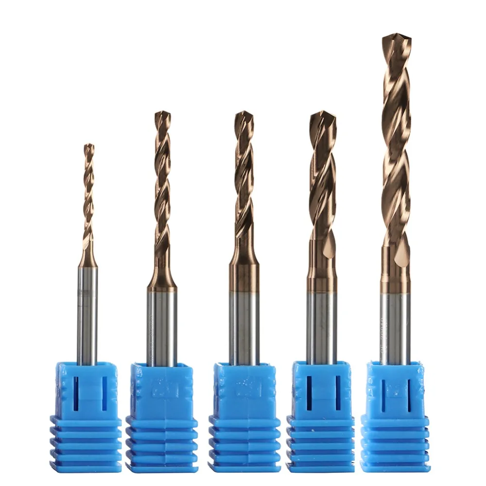 1 Pz Solid Carbide Twist Drill Bits Cnc Twist Drill Alesatrice Per Metallo Brocas Para Metal Foret Metaux Hard Metal Drilling
