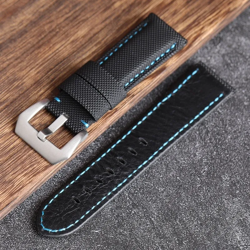 Cinturino In Nylon In Fibra Di Carbonio Per Panerai Pam1661 441 Orologio Gt2 Magic2 Bell Ross 22Mm 24Mm Blu Nero Cinturino Cinturino Cinturino