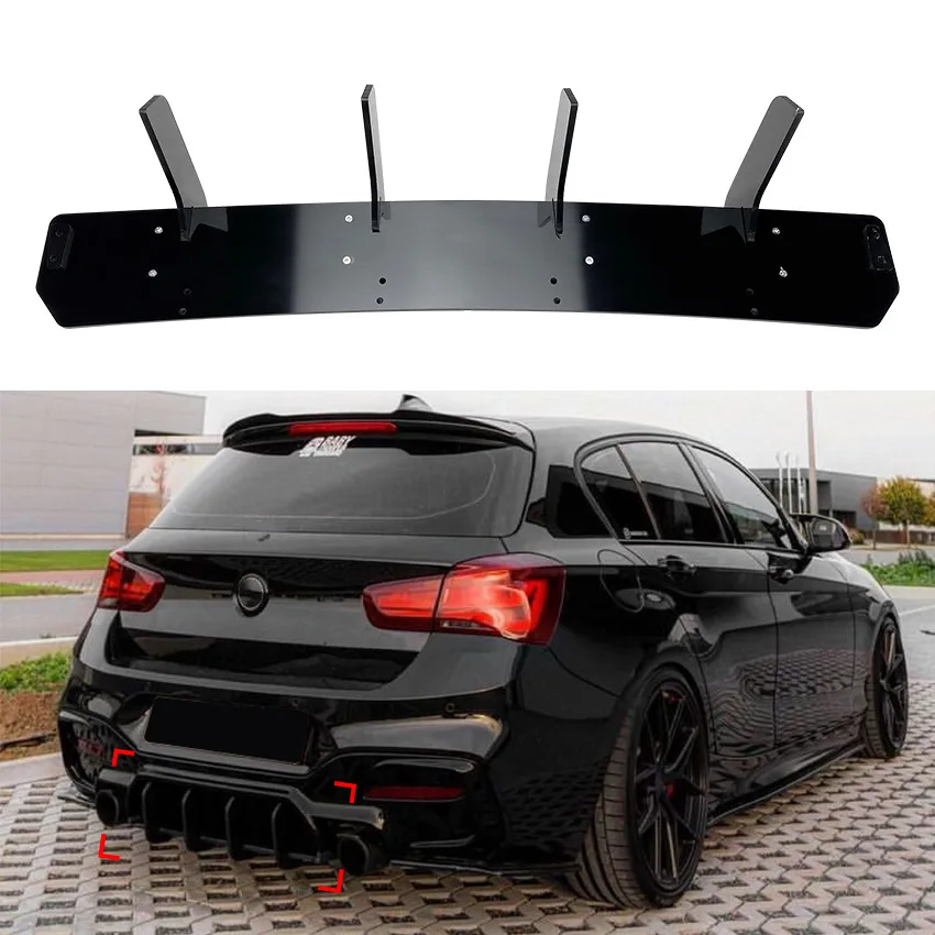 For Bmw 1 Series F20 Lci M140I Mp Rear Lip Spoiler Rear Blade Wind Blade Modification