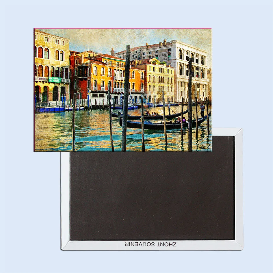 Magneti Souvenir, Venezia Gondola Souvenir Foto Magnete Frigo 5637 Regalo Di Viaggio Attrazioni Turistiche