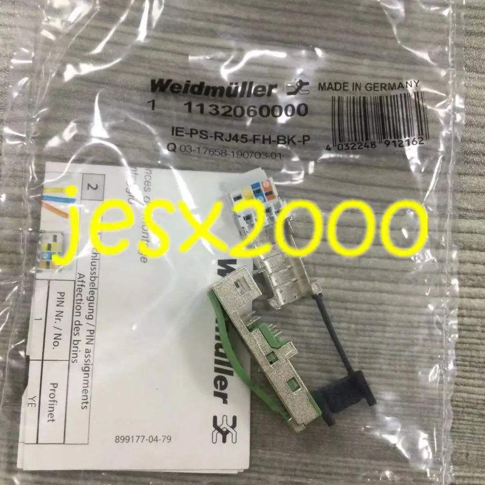 1 Pz Nuovo Weidmuller Ie-Ps-Rj45-Fh-Bk-P 1132060000