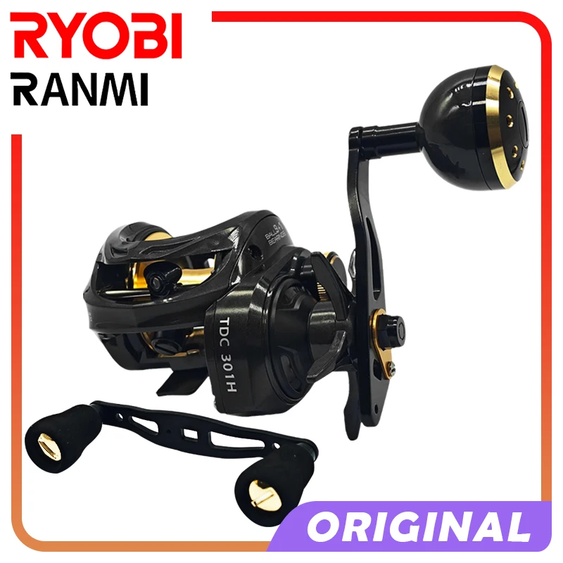 Ryobi Rani Tdc Mulinelli Per Baitcasting Alluminio 16Kg Max Drag Baitcaster Ad Alta Velocità, Mulinello A Doppia Maniglia Per Acqua Dolce E Salata