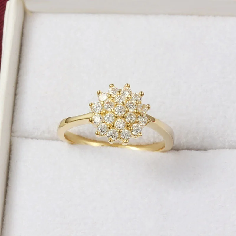 Anello In Oro Giallo 14 Carati Con Diamante 1.5 Carati Per Donna Anello Di Fidanzamento Di Lusso Bizuteria Anillos Pietra Preziosa Anello In Oro 14 Ca