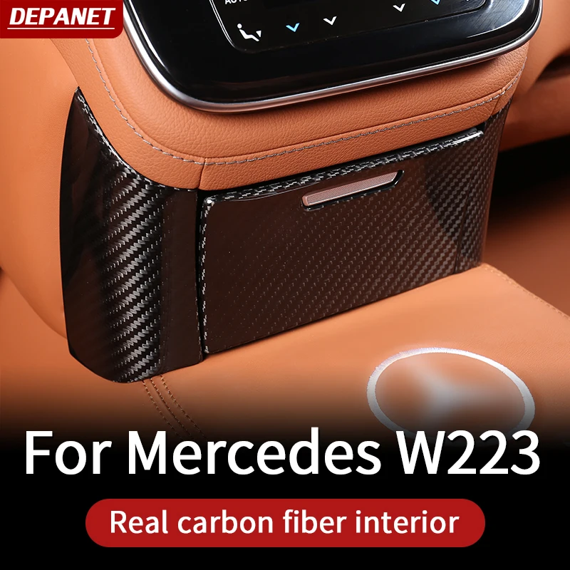 Trim Per Mercedes W223 S Series Fibra Di Carbonio 2021 ~ 2023 Cover Trim Mercedes W223 Carbon S400 S550 S480 Maybach Accessori