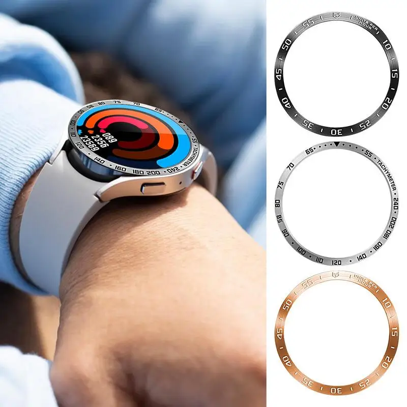 Anelli Per Samsung Watch6 Smart Bracciale Ring 43Mm 47Mm Cover Anello Di Copertura Impermeabile Protezione Antigraffio Accessori Per Orologi