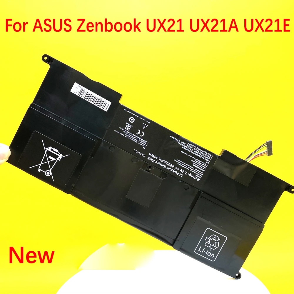 Nuova Batteria Per Laptop C23-Ux21 Per Asus Zenbook Ux21 Ux21A Ux21E Ultrabook Series 7.4V