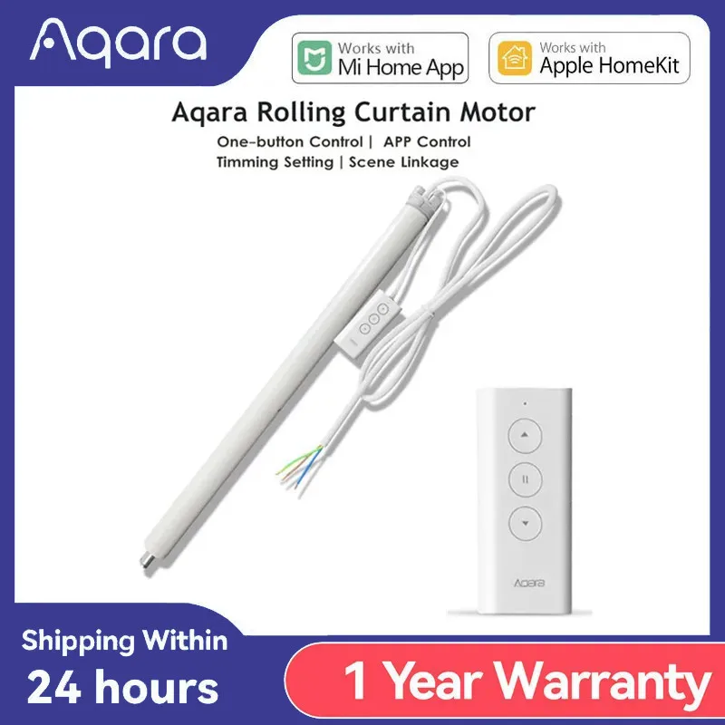 Aqara Smart Roller Motor Zigbee Tenda Rolling Shutter Motor Timing Setting Telecomando Funziona Con Apple Homekit Mi Home App
