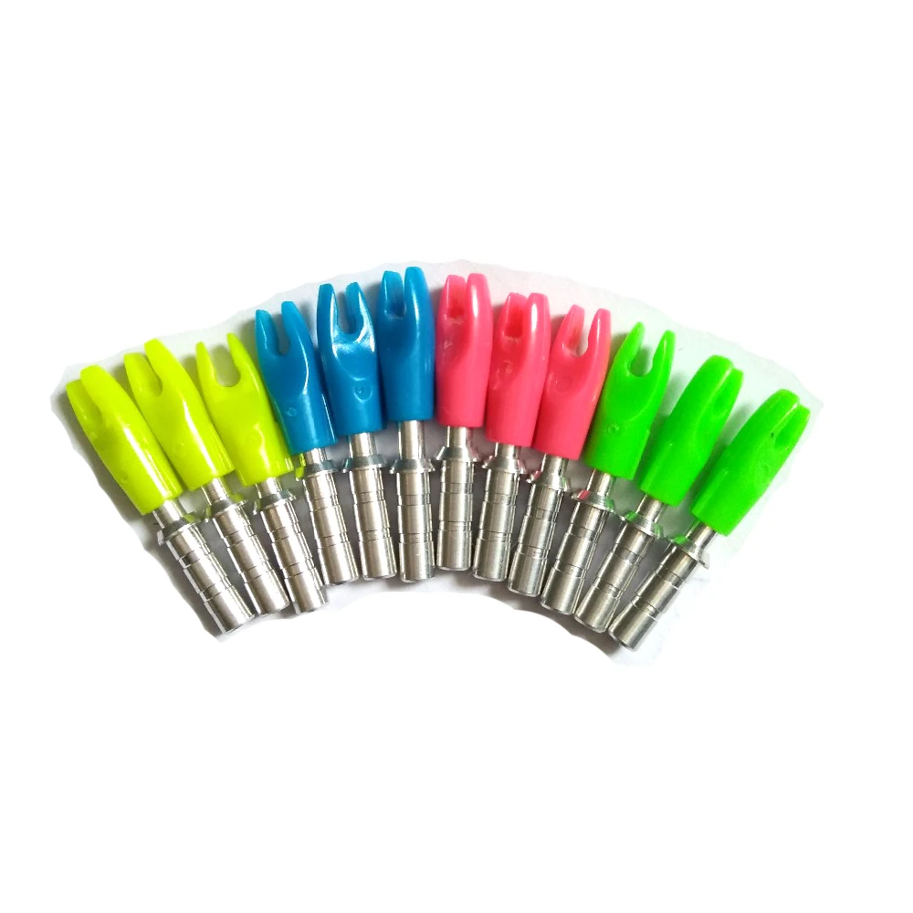 12Pcs Linkboy Tiro Con L'Arco Freccia Nocks Pin Falcon Id4.2Mm Accessori Per Arco Ricurvo Balestra Tiro Caccia