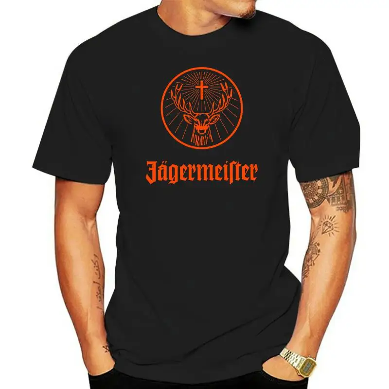 Maglietta Nera Da Uomo Tedesca Jagermeister Taglia S-3Xl