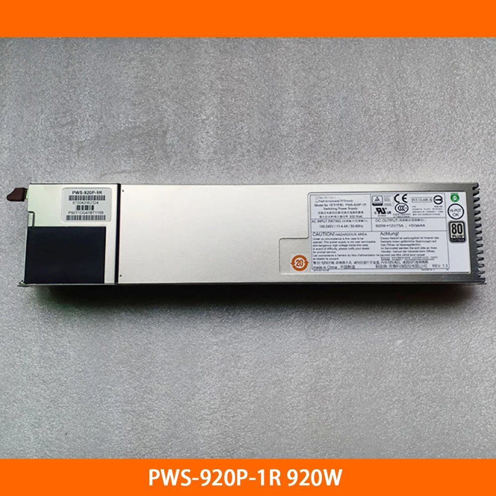 Alimentatore Server Per Supermicro Pws-920P-1R 920W Completamente Testato