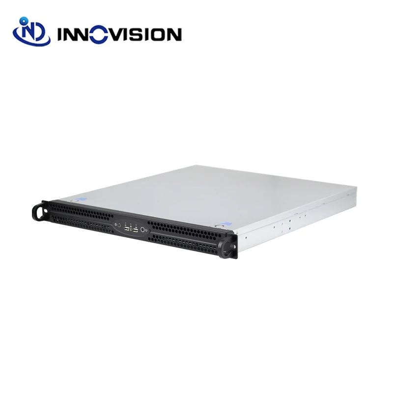 Custodia Per Computer Compatta 1U Rackmount Chassis Per Server Atx Compatto Da 420Mm Compatibile Con Alimentatore Ridondante 1U Flex,1U Singolo, 1U