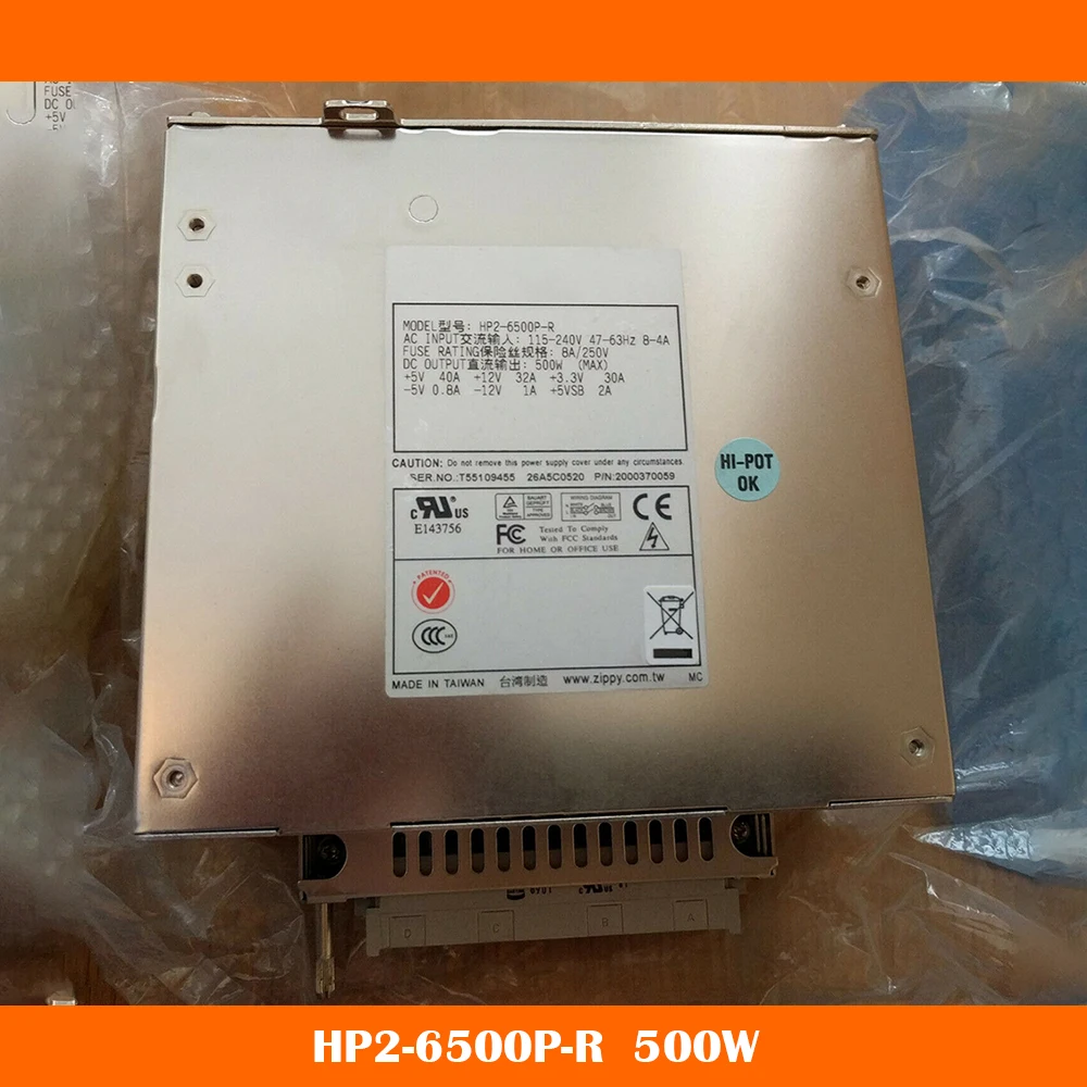 Alta Qualità Per L'Alimentazione Della Macchina Di Rete Del Server Zippy 500W Hp2-6500P-R Fast Ship