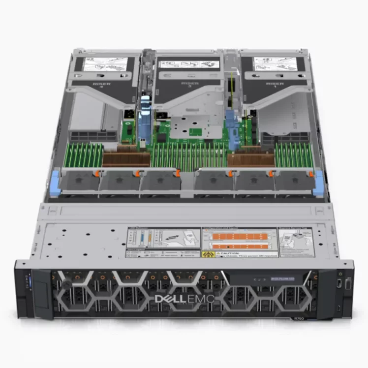 Server Rack Dell R750 Originale 8Sff Xeon Gold 5317 Processore Server Rack 2U