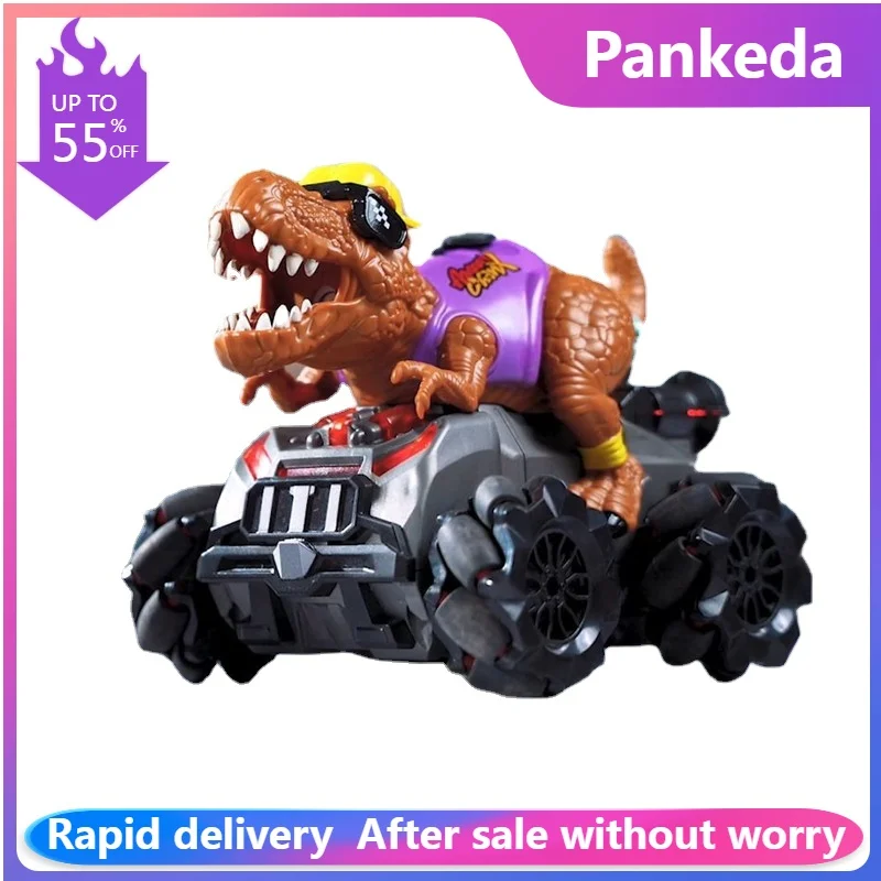 Rc Telecomando Spray Stunt Electric Dinosaur Car Animal Model Off Road Vehicle Climbing Car Giochi Per Bambini Regali Per Ragazzi Giocattolo Di Comple