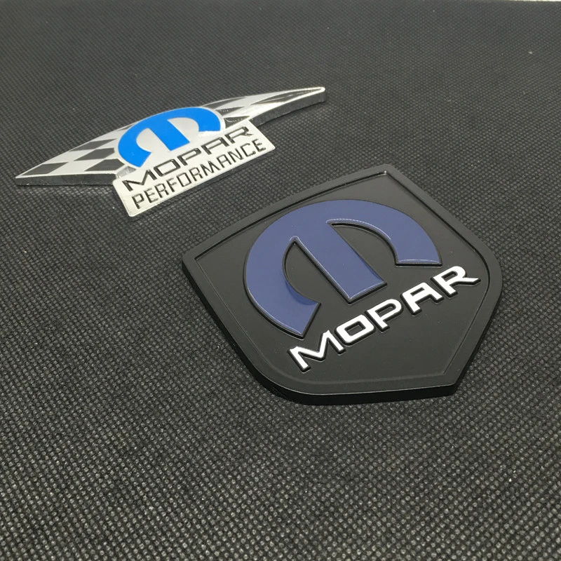3D Metal Car Rear Trunk Emblem Mopar Badge Per Mopar Performance Stickers Wrangler Liberty Grand Cherokee Renegade Compass