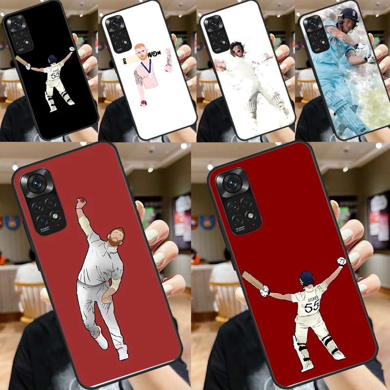 Custodia Da Cricket Ben Stokes England Per Xiaomi Redmi Note 12 8 9 10 11 Pro Note 12S 11S 10S 9S Redmi 10C 10A 9C 12C Cover