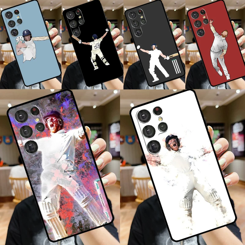 Ben Stokes England Cricket Case Per Samsung Galaxy S23 S21 Ultra S20 Fe S8 S9 S10 Note 10 Plus Note 20 S22 Ultra Cover
