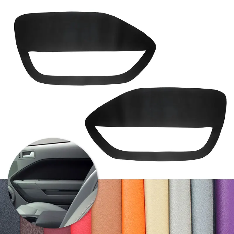 Per Ford Mustang 2005 2006 2007 2008 2009 2 Pezzi Car Interior Front Door Handle Panel Cover In Pelle Microfibra Decor