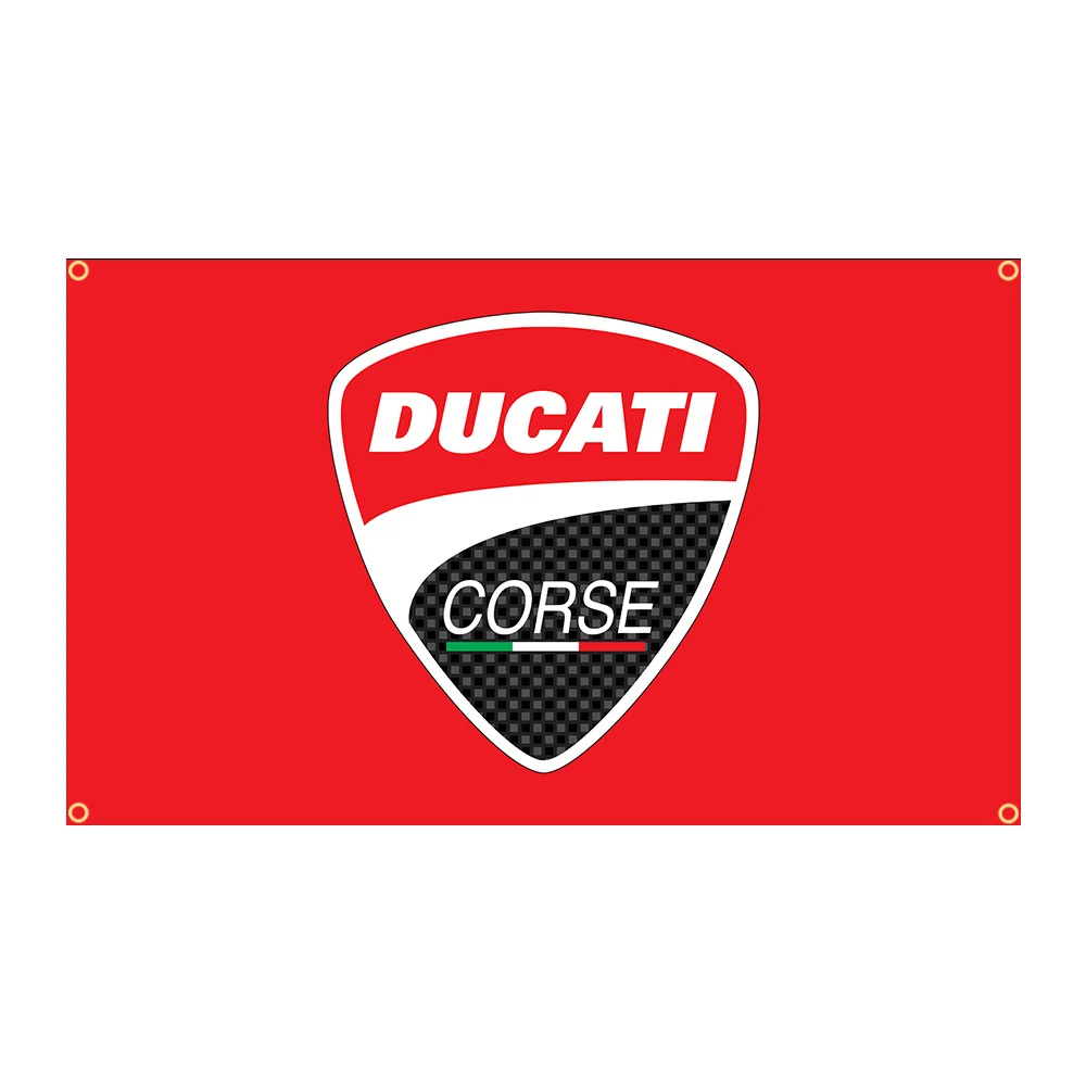 90X150Cm Italia Ducatis Racing Motorcycle Flag Poliestere Stampato Garage O Decorazione Esterna Banner Arazzo
