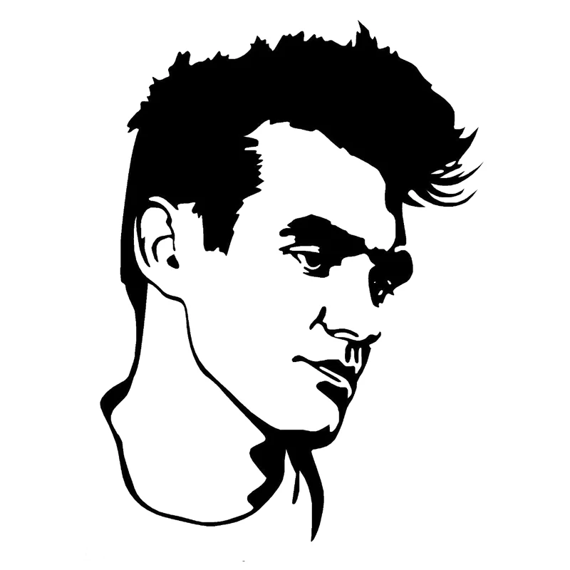 10.9 Centimetri * 14.8 Centimetri Morrissey The Smiths Decor Car Styling Autoadesivo Dell'Automobile Del Vinile Nero/Argento S3-6892