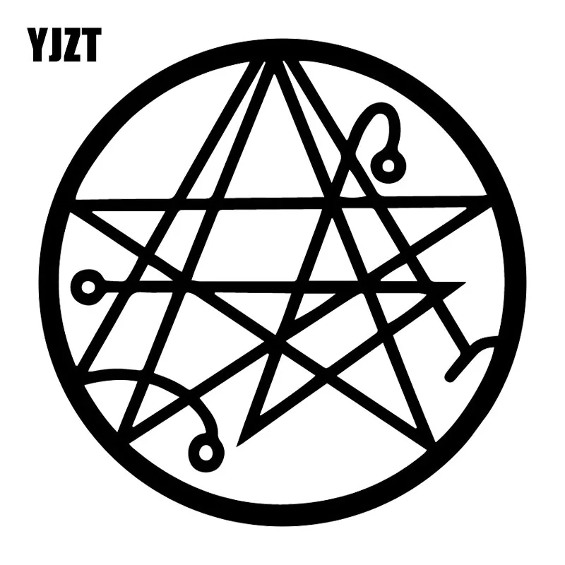 Yjzt 16X16Cm Necronomicon Dea Wiccan Posteriore Parabrezza Decalcomanie Adesivi Per Auto C25-0600