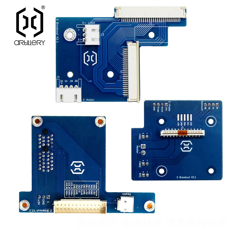 Artillery 3D Printer Sw-X2 & Genius Pro Cable Transfer Circuit Board, Extruder E Single Jet Connection X/E/Z Axis Adapter Plate